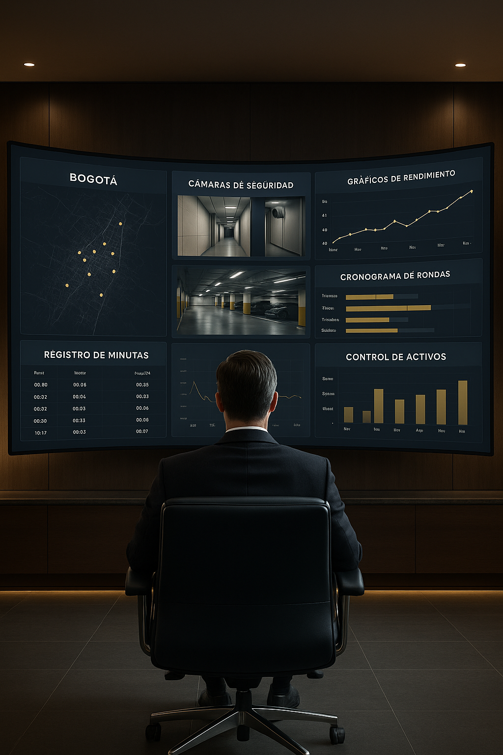 [Equipo de trabajo colaborando con tecnología]